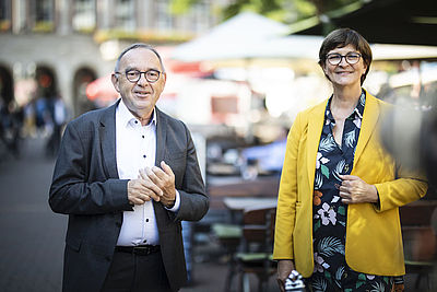 Foto: Norbert Walter-Borjans und Saskia Esken