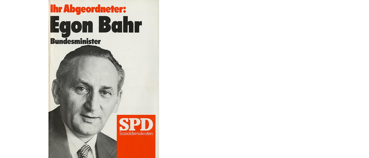 AdsD/SPD Historisches Zeitungscover mit Egon Bahr