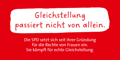 Grafik: Gleichstellung passiert nicht von allein.
