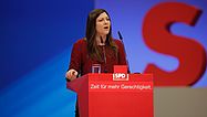 photothek.net Foto: Rede der Jusos-Vorsitzenden Johanna Uekermann beim Bundesparteitag in Dortmund 2017