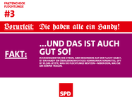 spd.de Faktencheck Flüchtlinge: Die brauchen ihre Handys.