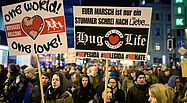 Foto: Protest gegen die rechtsradikale Legida-Bewegung in Leipzig