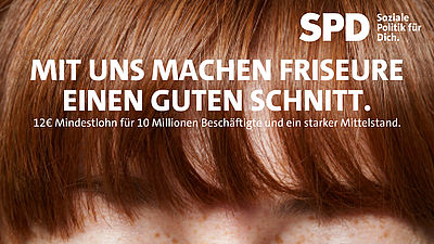 Foto: Mindestlohn-Plakatspendenmotiv