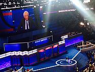 Foto: Sanders bei der Convention