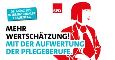 Motiv: Mehr Wertschätzung! Mit der Aufwertung der Pflegeberufe.