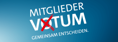 Grafik: Mitgliedervotum - Gemeinsam entscheiden