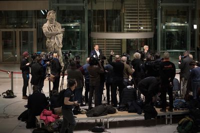 Foto: Statement von Lars Klingbeil im Willy-Brandt-Haus